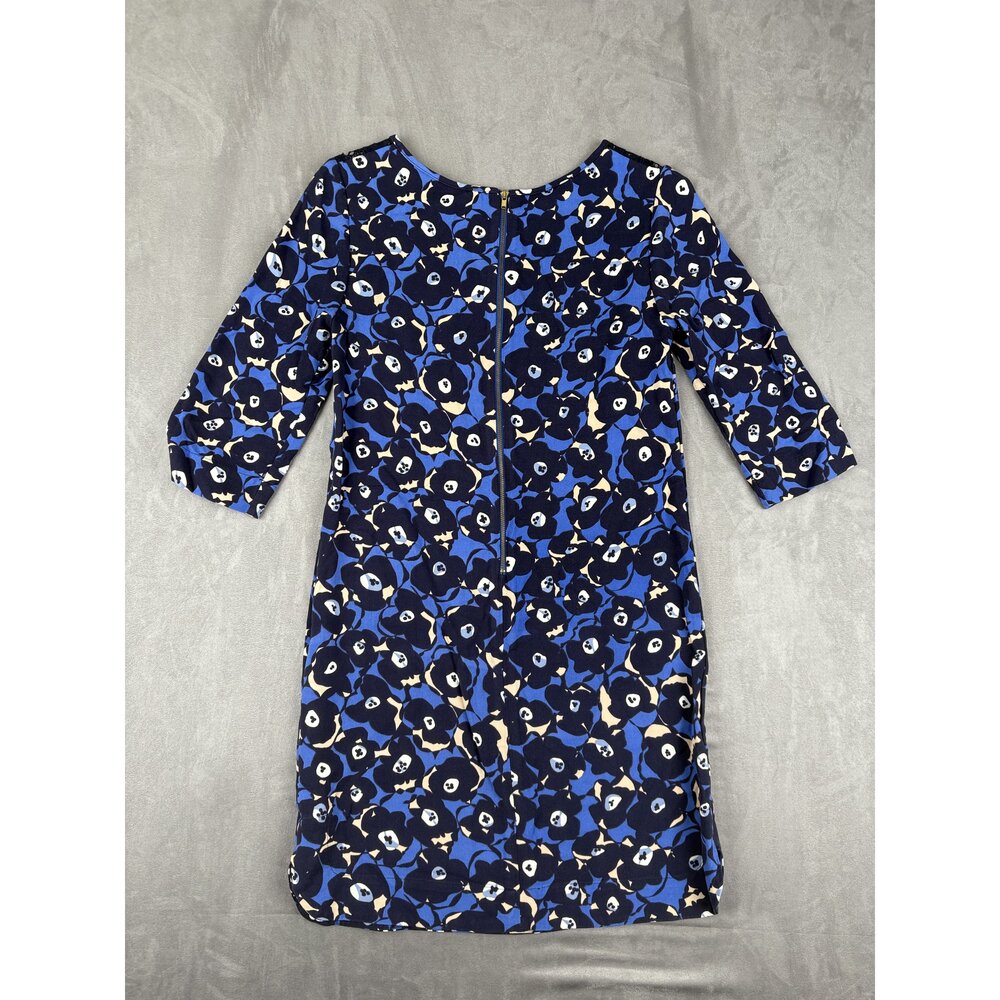 Boden Floral Shift Dress Lace Yoke 3/4 Sleeve Size 2 - Picture 3 of 10